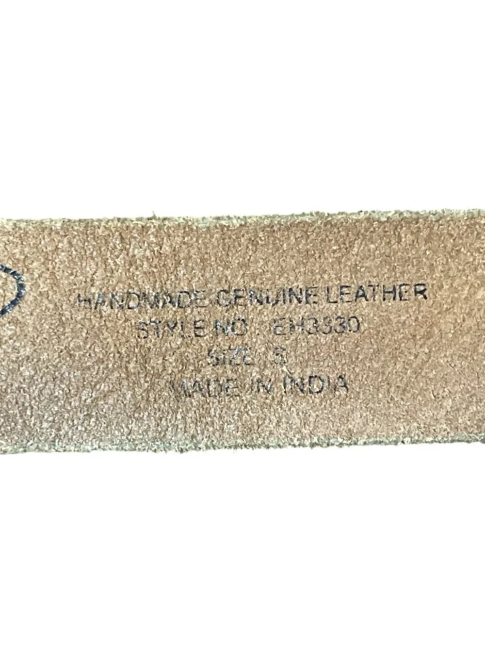 Ed Hardy by Christian Audigier Leather Belt Size S Tattoo Floral Rhinestone Y2K - Picture 9 of 9